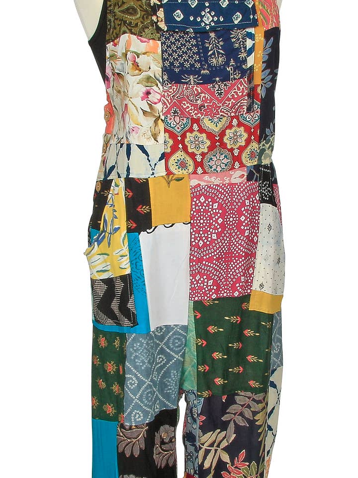 Kaleidoscope Accessories - Wholesale Overalls - Women's - Overalls Cotton Patchwork, Assorted Designs1