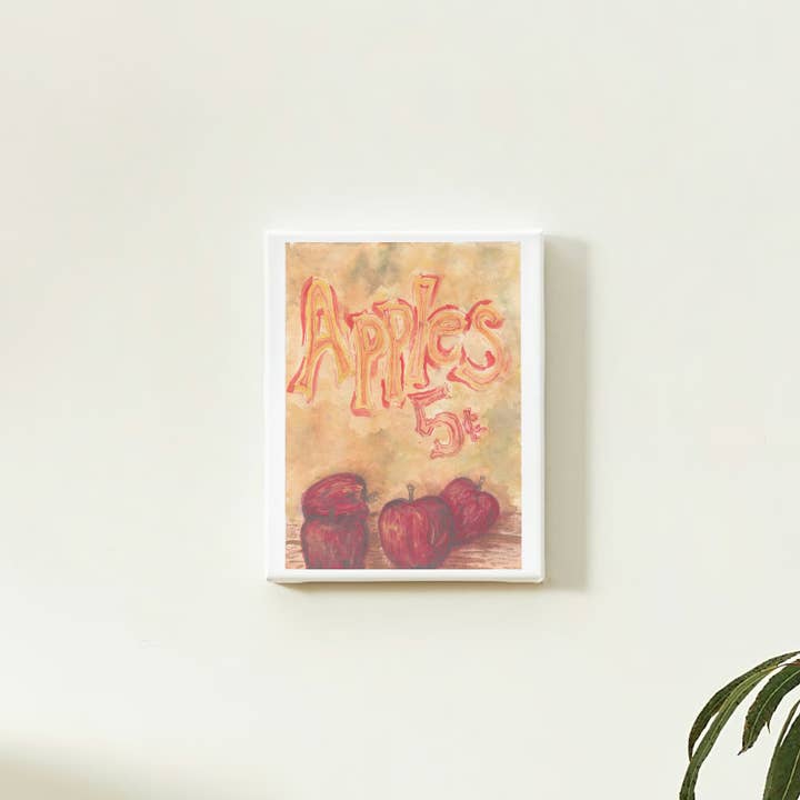 Decoração de Casa Outono Rústico Maçãs Impressão Artística por atacado de Sierra Clair Designs