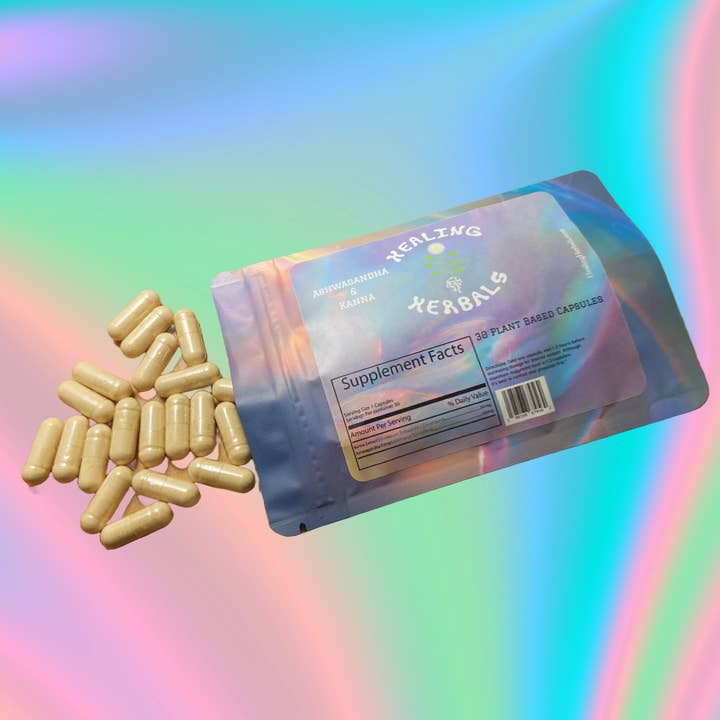 Healing Herbals - Wholesale Oral supplement/vitamin - Kanna & Ashwagandha Vegan Capsules (Night Blend)