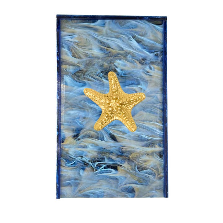 Starfish Guest Towel Box for wholesale by Southern Tribute