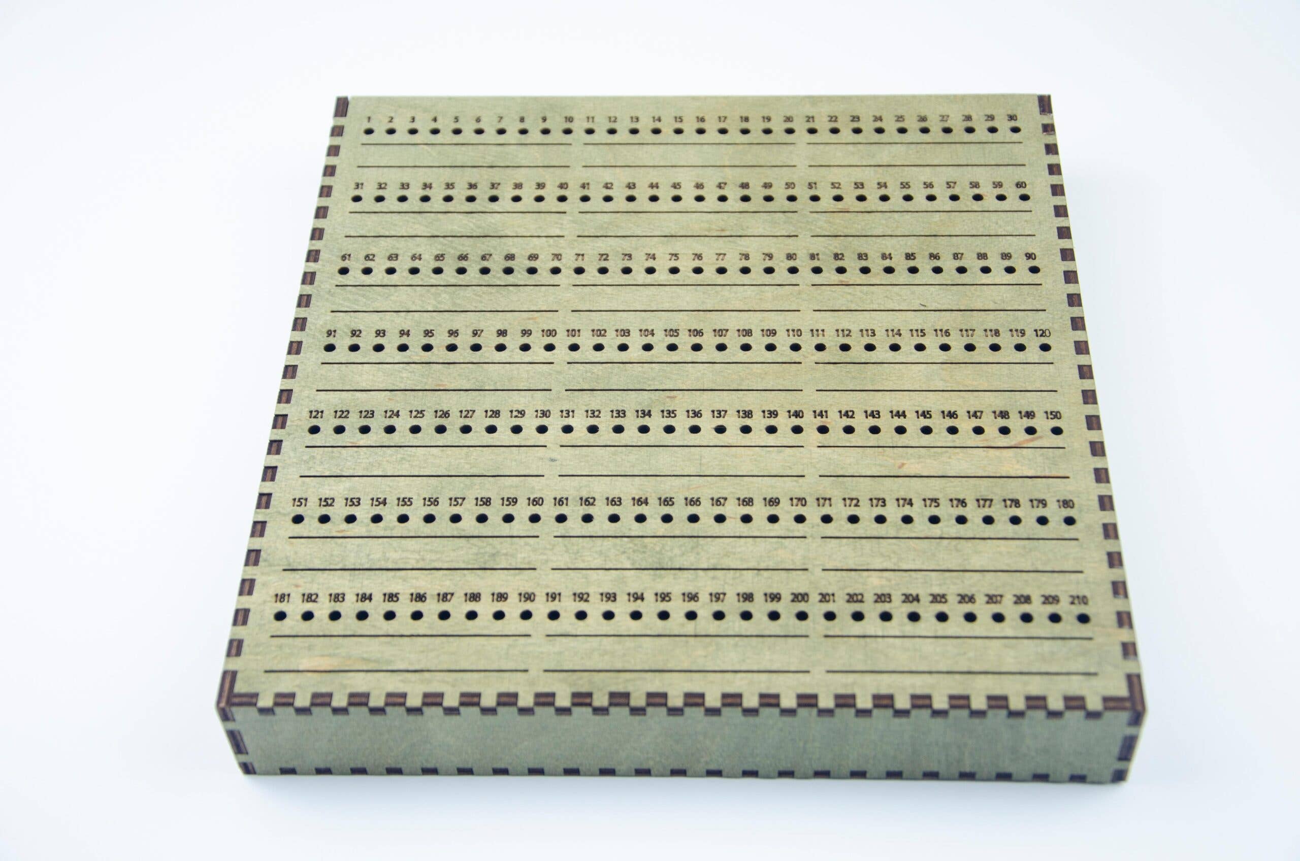 Embroidery craft – Engroshandel Håndværk forsyninger – Broderinål Opbevaringsorganisator – Træboks 80 Huller2