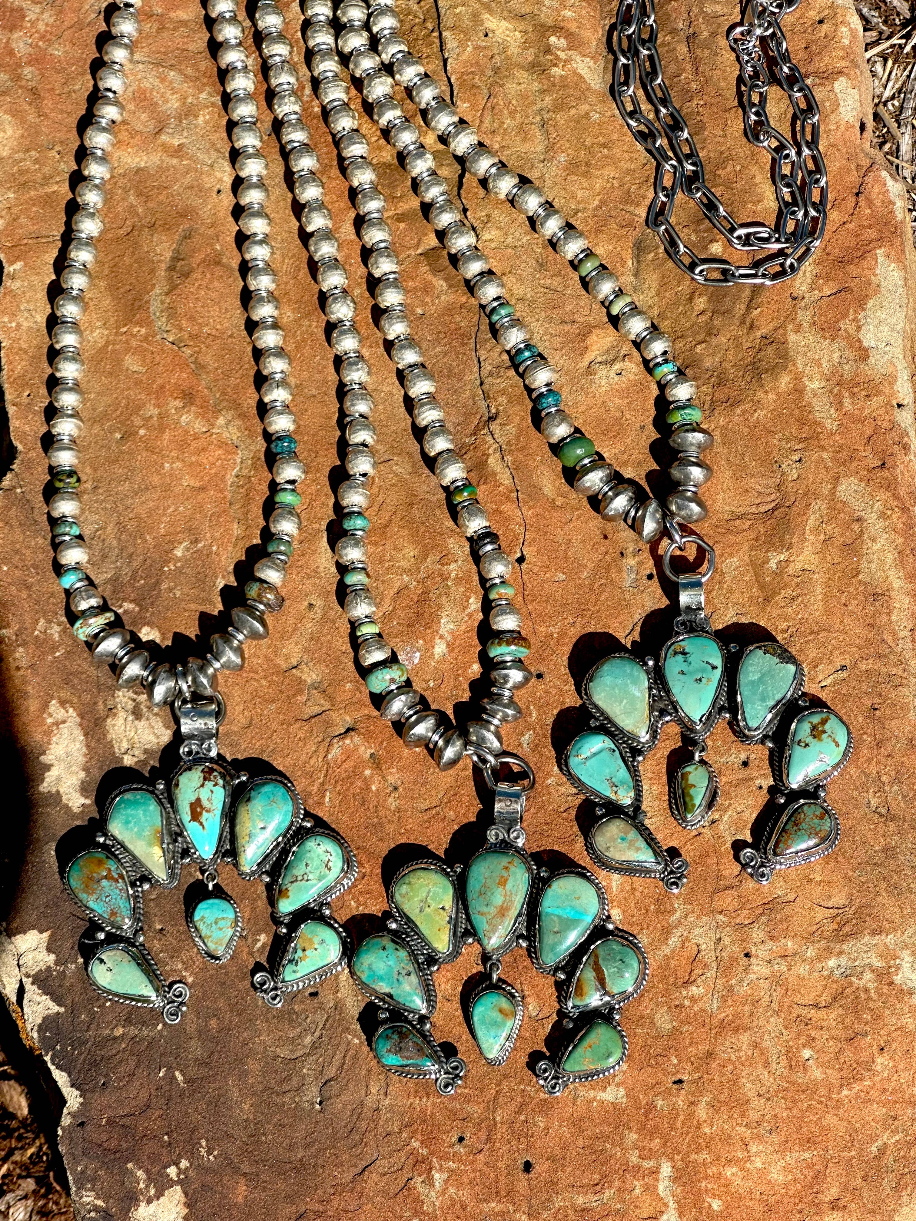 Fleurdesignz Western Jewelry – Engroshandel Halskæde med vedhæng – Justerbar Naja og turkis halskæde9