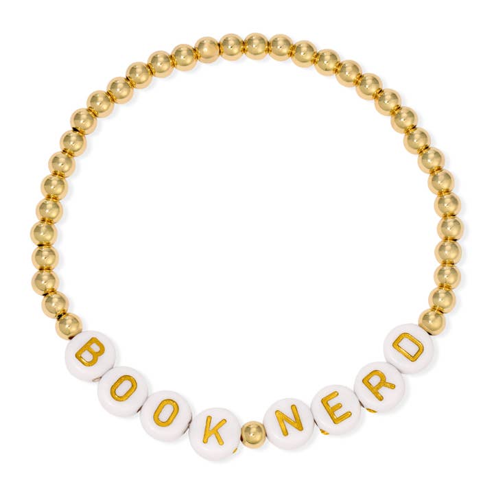 Splendid Iris - Wholesale Beaded Bracelet - Book Nerd Beaded Bracelet