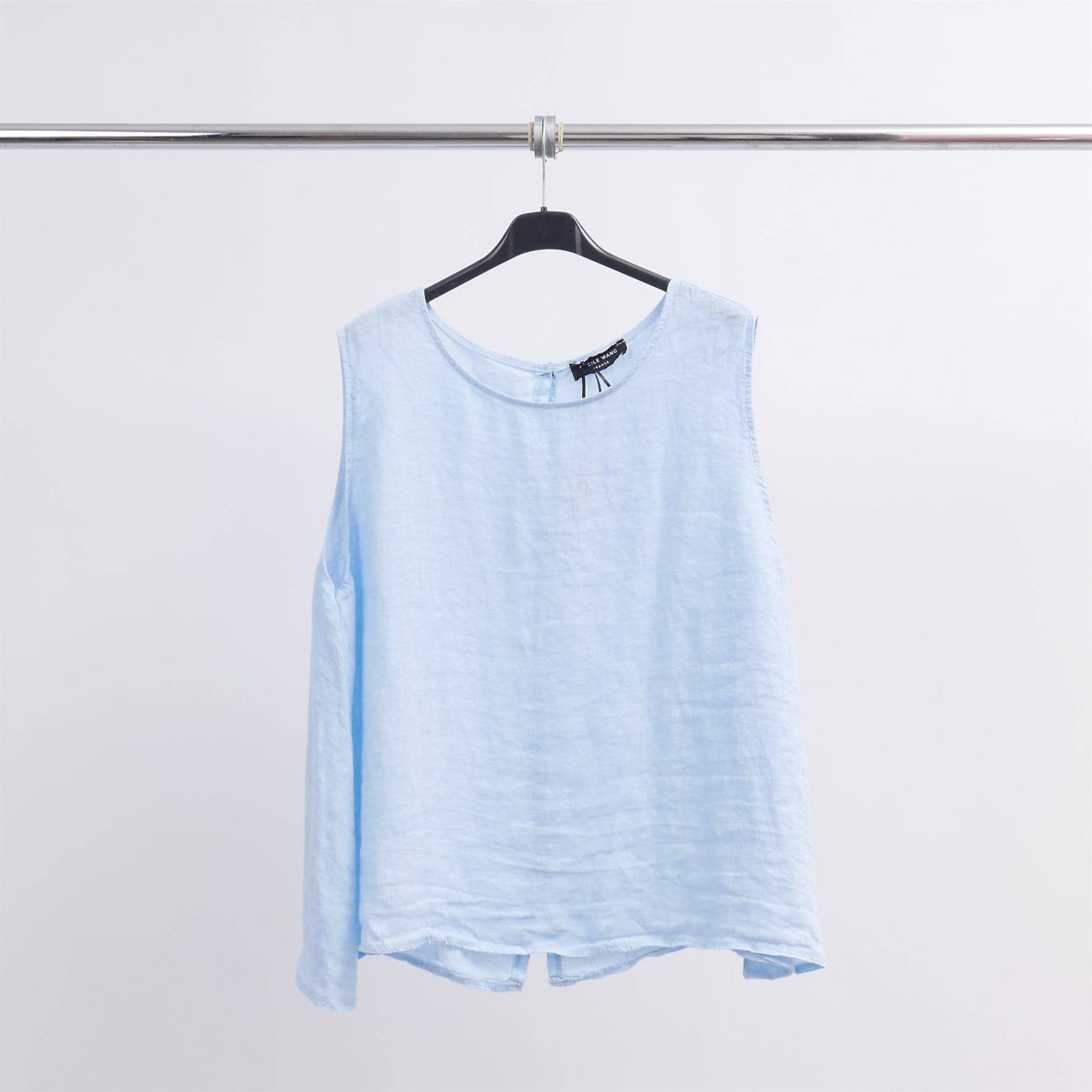 Cecile Wang - Wholesale Tank Top - Women's - Linen tank top YX8928210