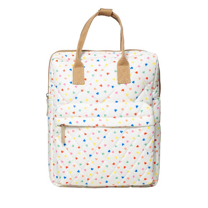 Rockahula Kids - Wholesale Backpack - Kids - Rainbow Hearts Quilted Rucksack