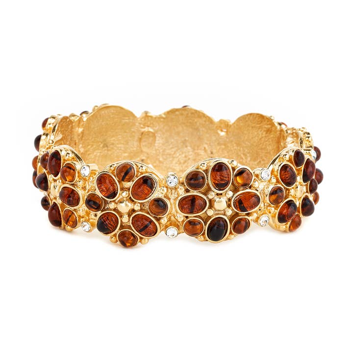 Gold & Tortoise Bracelet for wholesale by Kenneth Jay Lane