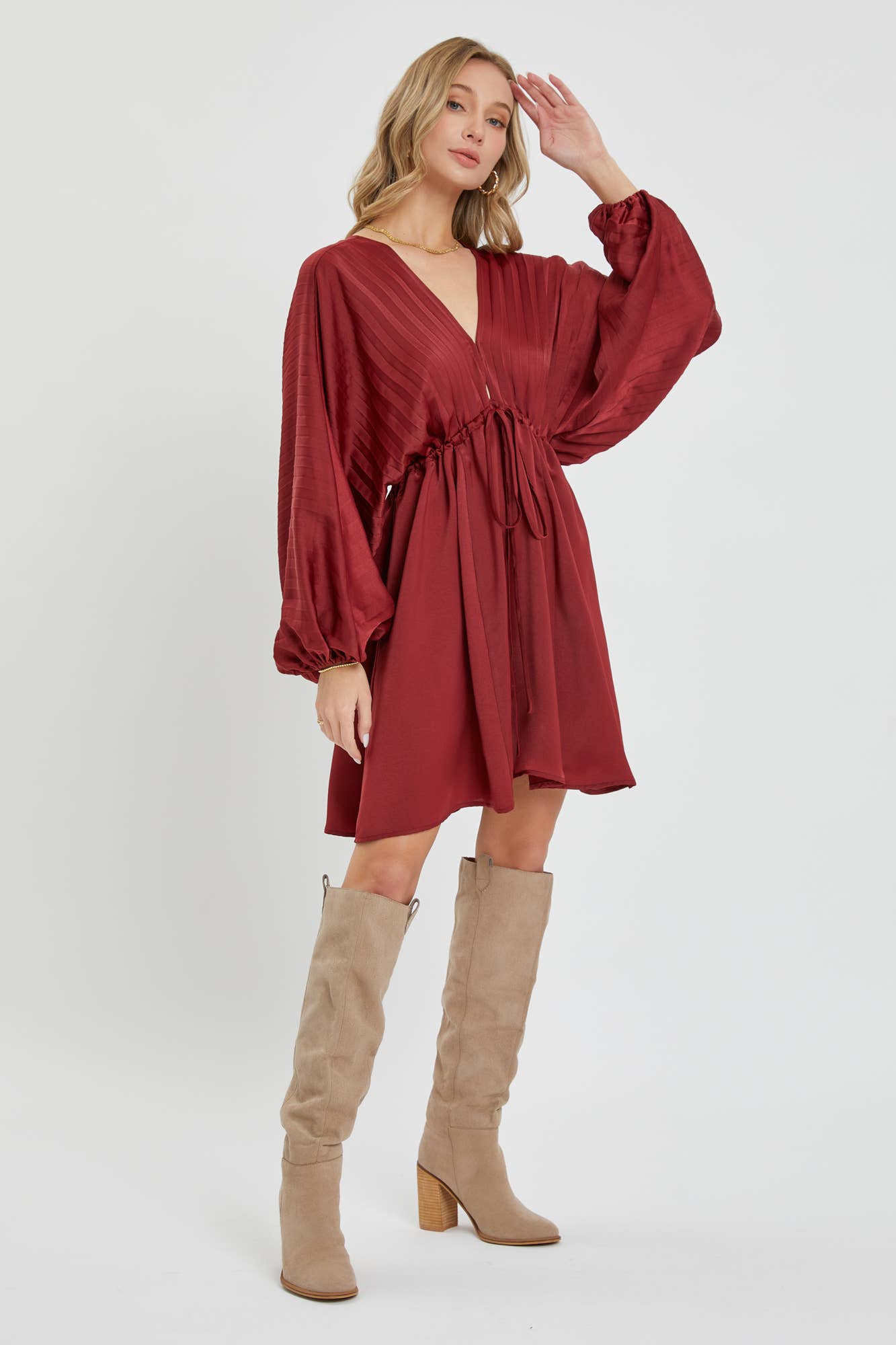 Sweet Lovely by Jen – Engroshandel Kjole - Dame – SATIN MINI KJOLE27