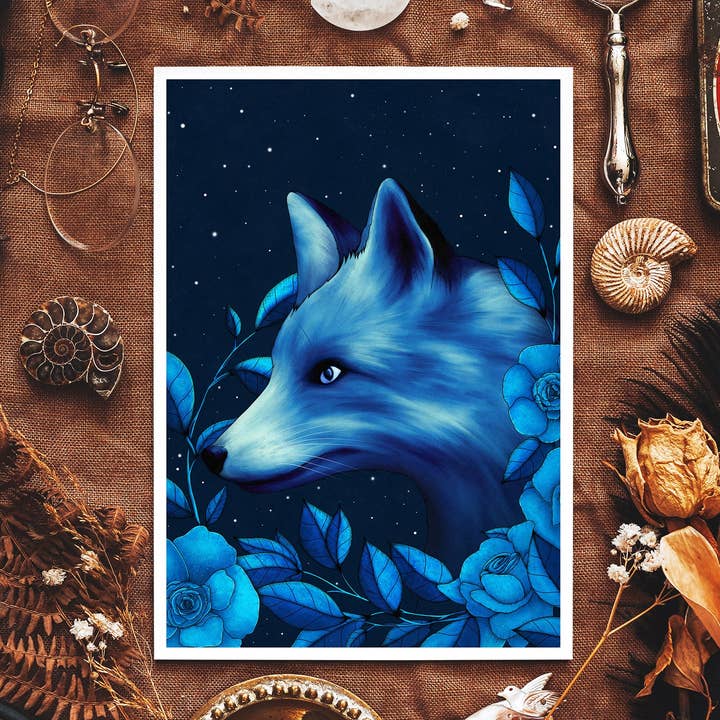 Celestial Fox - Giclée Art Print for wholesale by Print is Dead