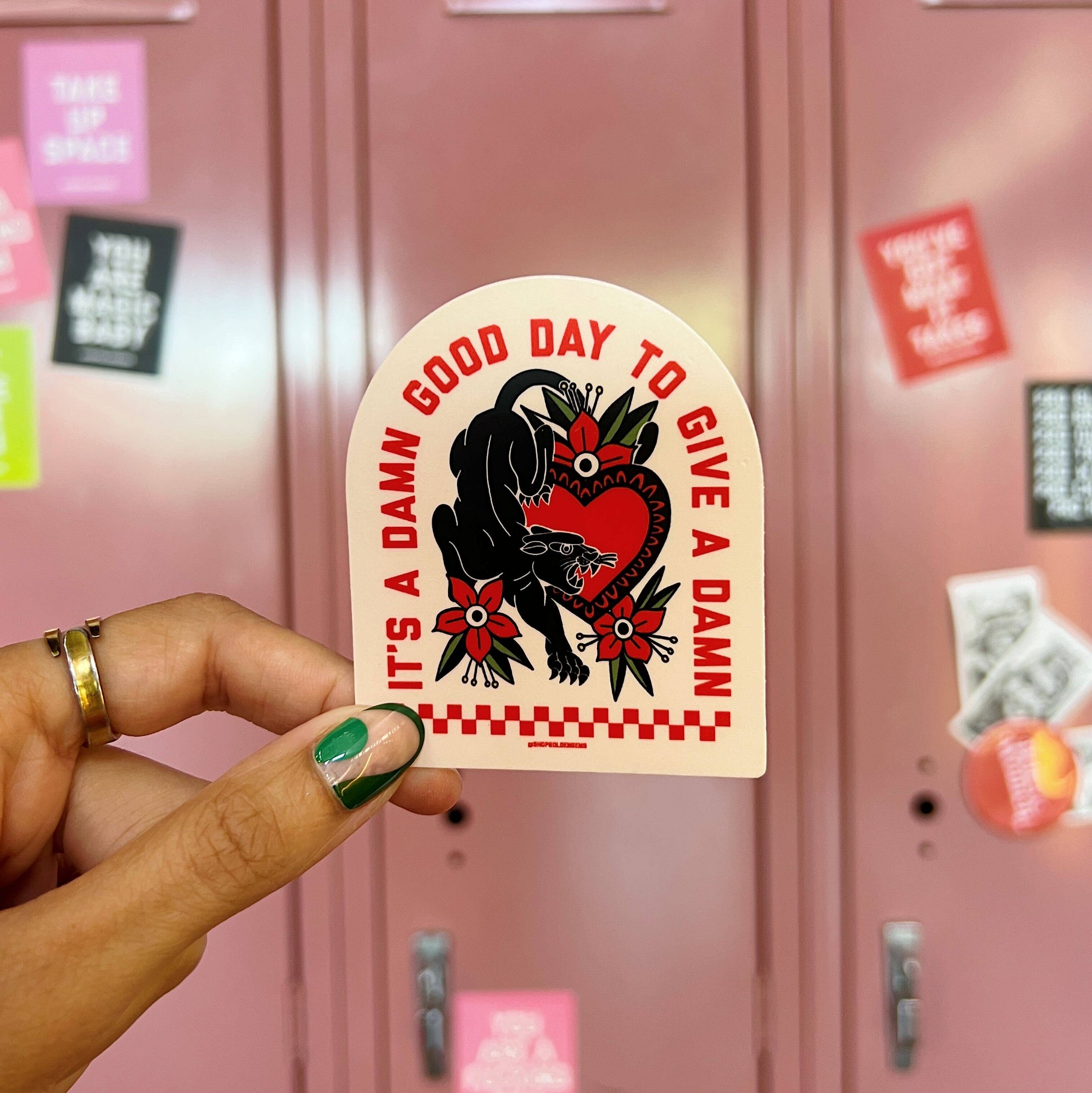 Golden Gems - Wholesale Sticker - It's A Damn Good Day Jaguar Sticker1