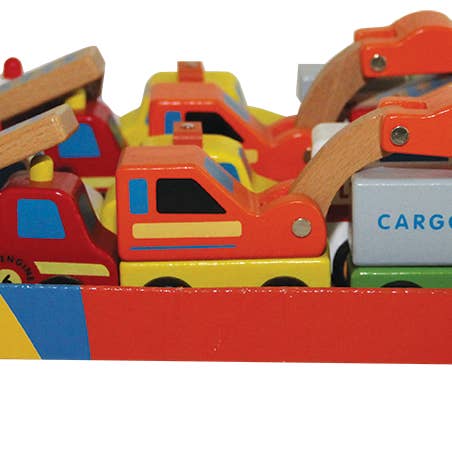 Small World Toys – Engroshandel Legetøjsbil/lastbil - Børn – City Service trækøretøjer 12 Pc Asst Display