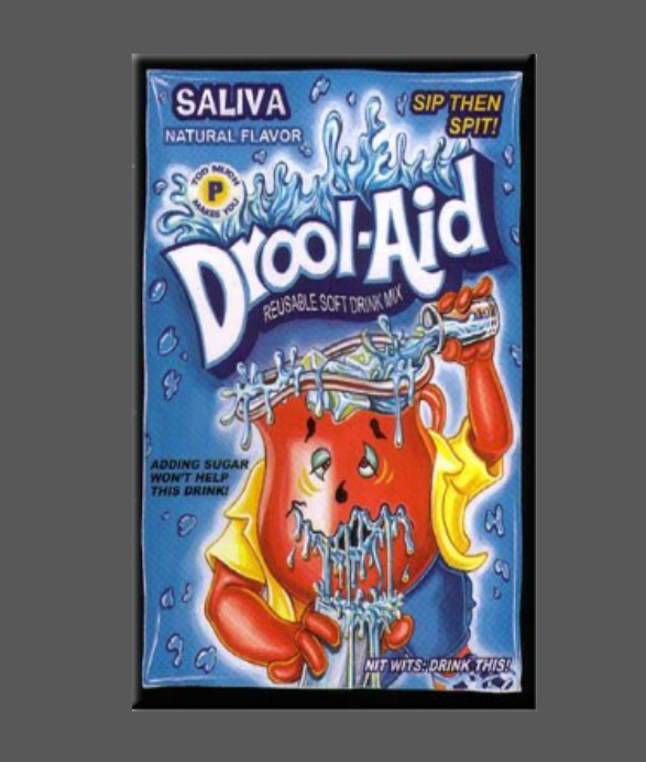 Ba Ba Buttons – wholesale Magnet – WACKY PACKAGES, Drool Aid Man, Magnet, Button, Mirror0