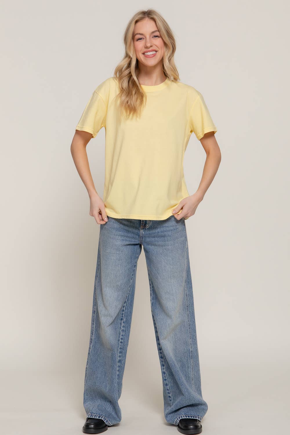 Active Basic | Active USA – wholesale Knit top – Women's – Short Sleeve Round Neck Tee8