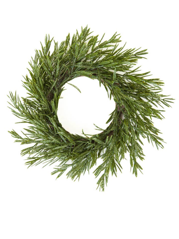 Petite couronne verte avec feuilles pailletées pour la vente par Starlight Collection