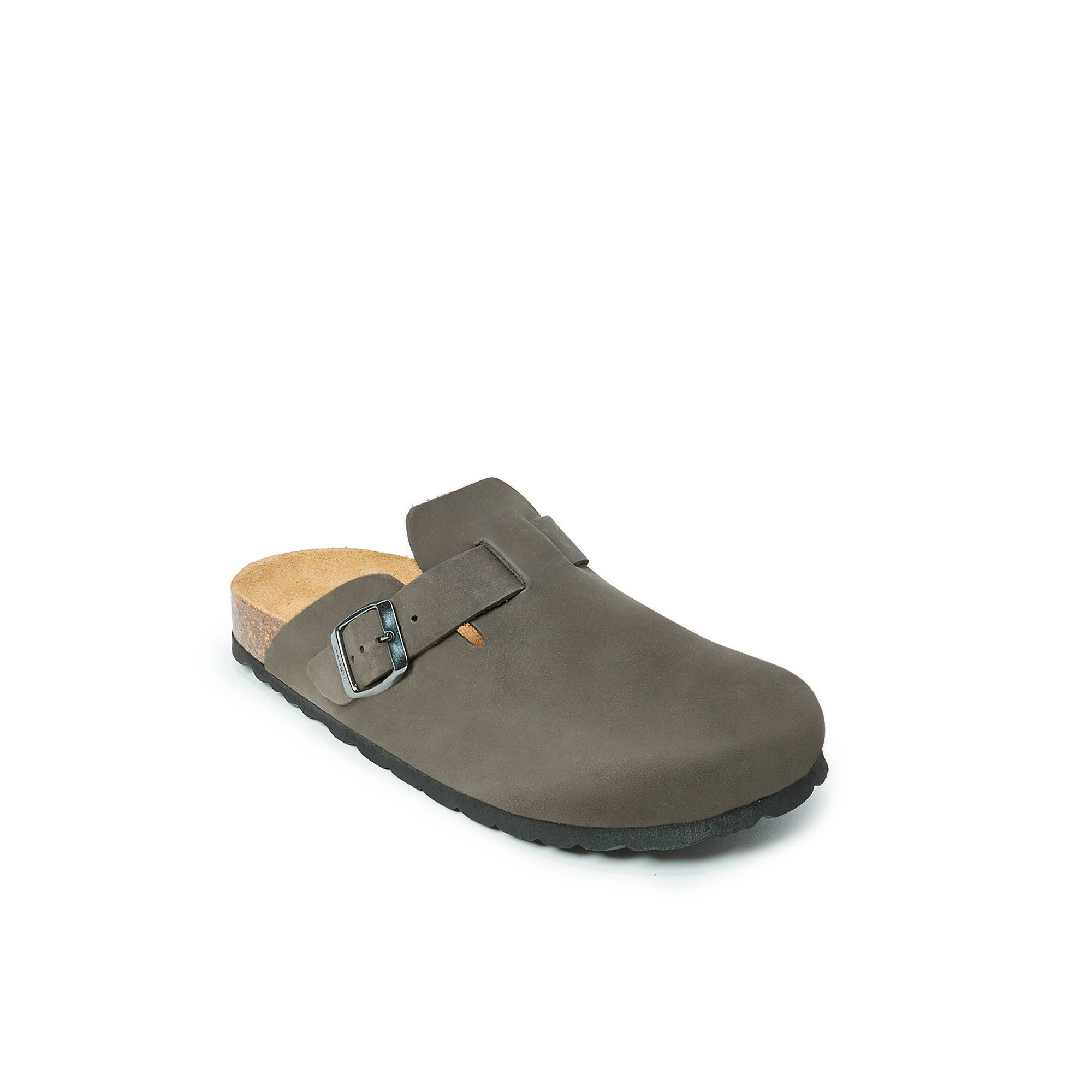 Mandél - Vente Mules – femme - Mules NOE en cuir nubuck gris - Art.MI10775