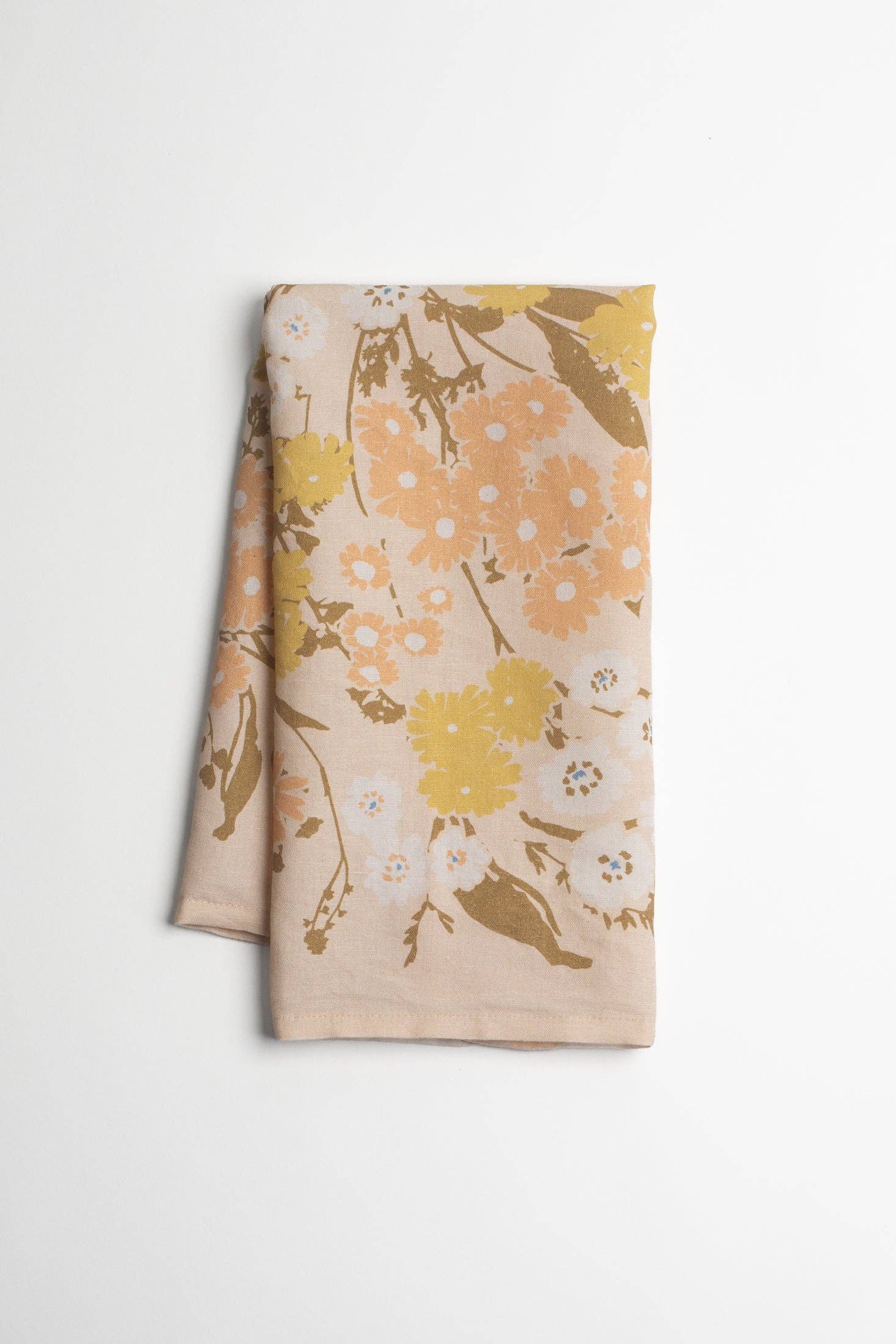 Flowerie - Wholesale Tea Towel - Homebody Cotton Linen Tea Towel | Pink Posies Floral2