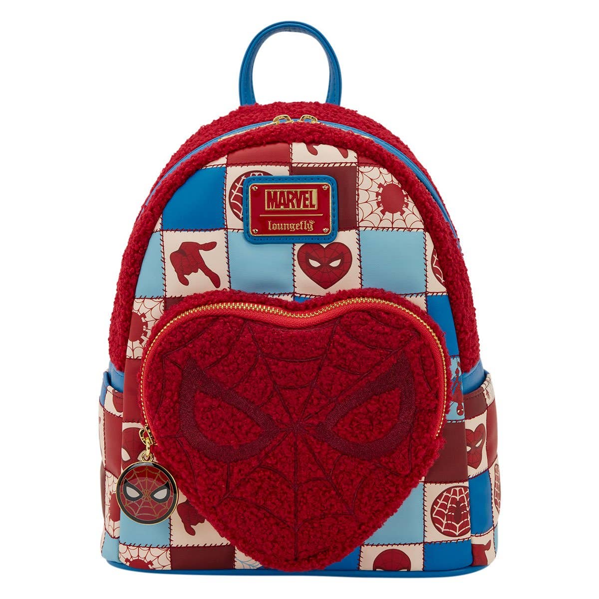 Entertainment Earth - Wholesale Backpack - Kids - Spider-Man Sherpa Heart Mini-Backpack0