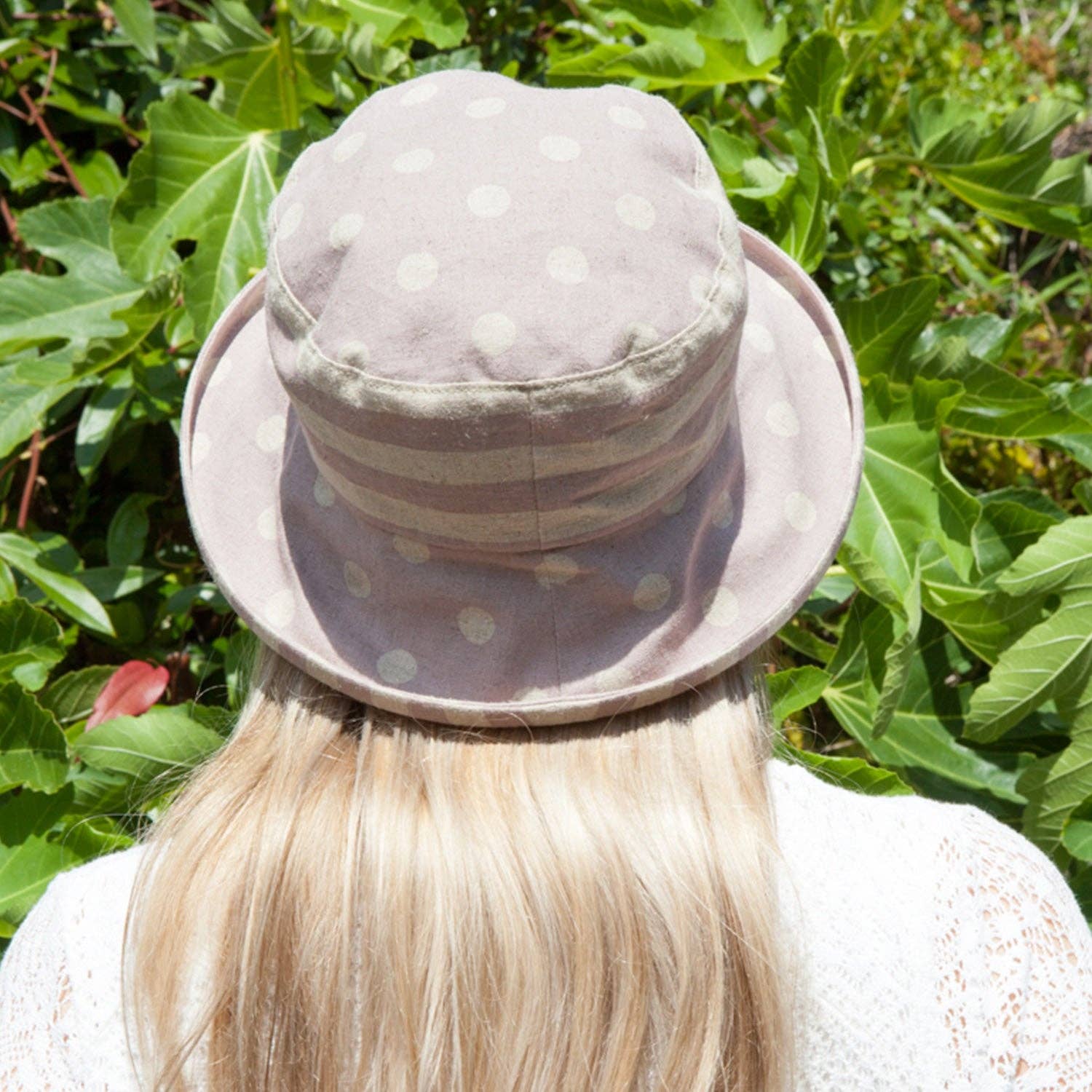 Proppa Toppa Hats - Vente Chapeau de paille – femme - Chapeau de soleil japonais à rayures en lin4