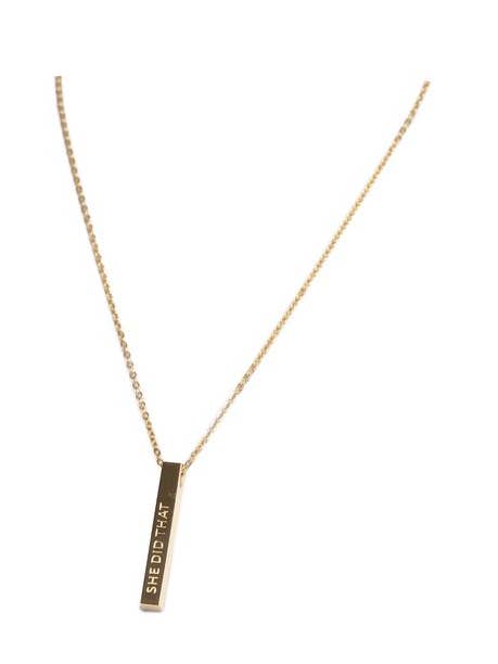 She Did That Necklace Gold for wholesale by Blanksn Jewellery