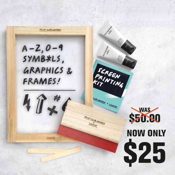 Print Club x Luckies - Screen Printing Kit for wholesale by SUCK UK Ltd - USA