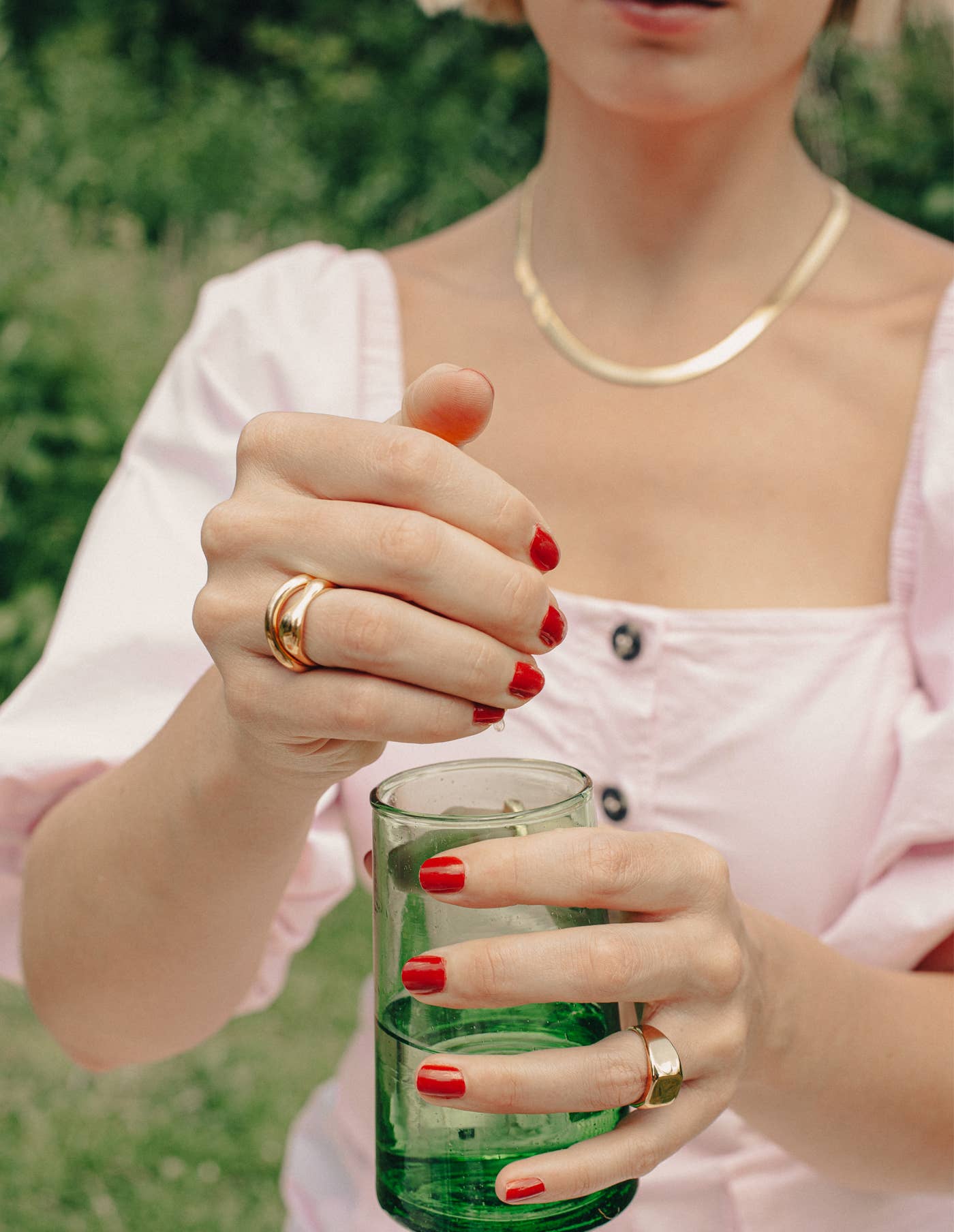 Nordic Muse – wholesale Band/stacked ring – Gold Fluid Band Ring, Waterproof8