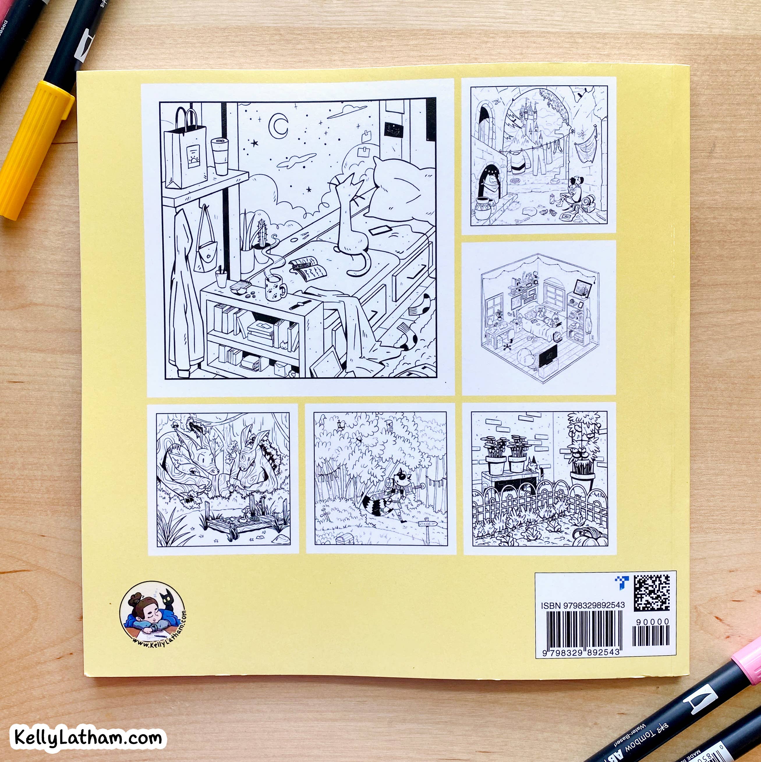 Kelly Latham Art - Wholesale Coloring & Activity Book - Adult - Far Off Places – Cute & Relaxing Coloring Book for Adults2