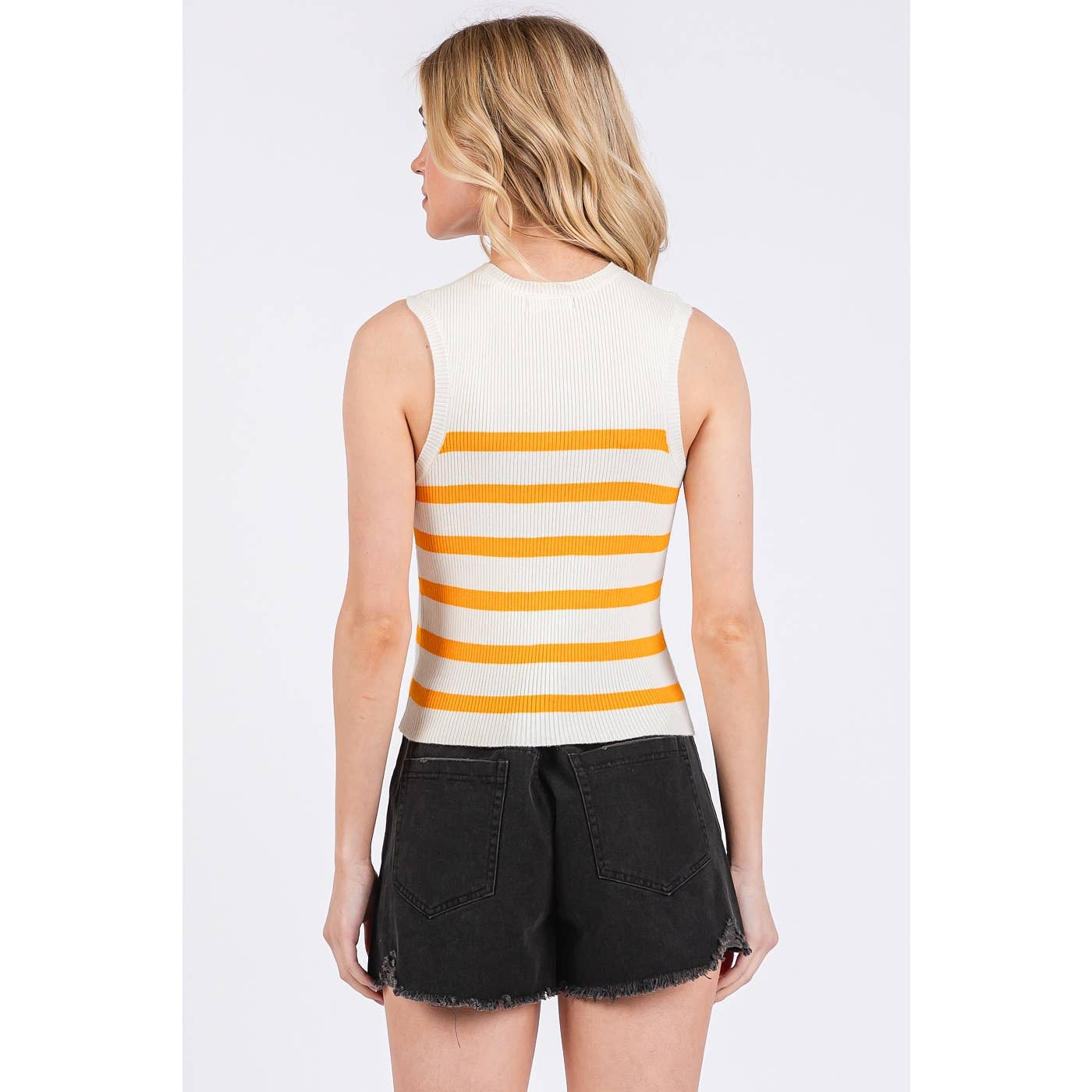 mittoshop – Engroshandel Pullover - Dame – STRIBET PRINT SWEATER STRIKKET TANK TOP16