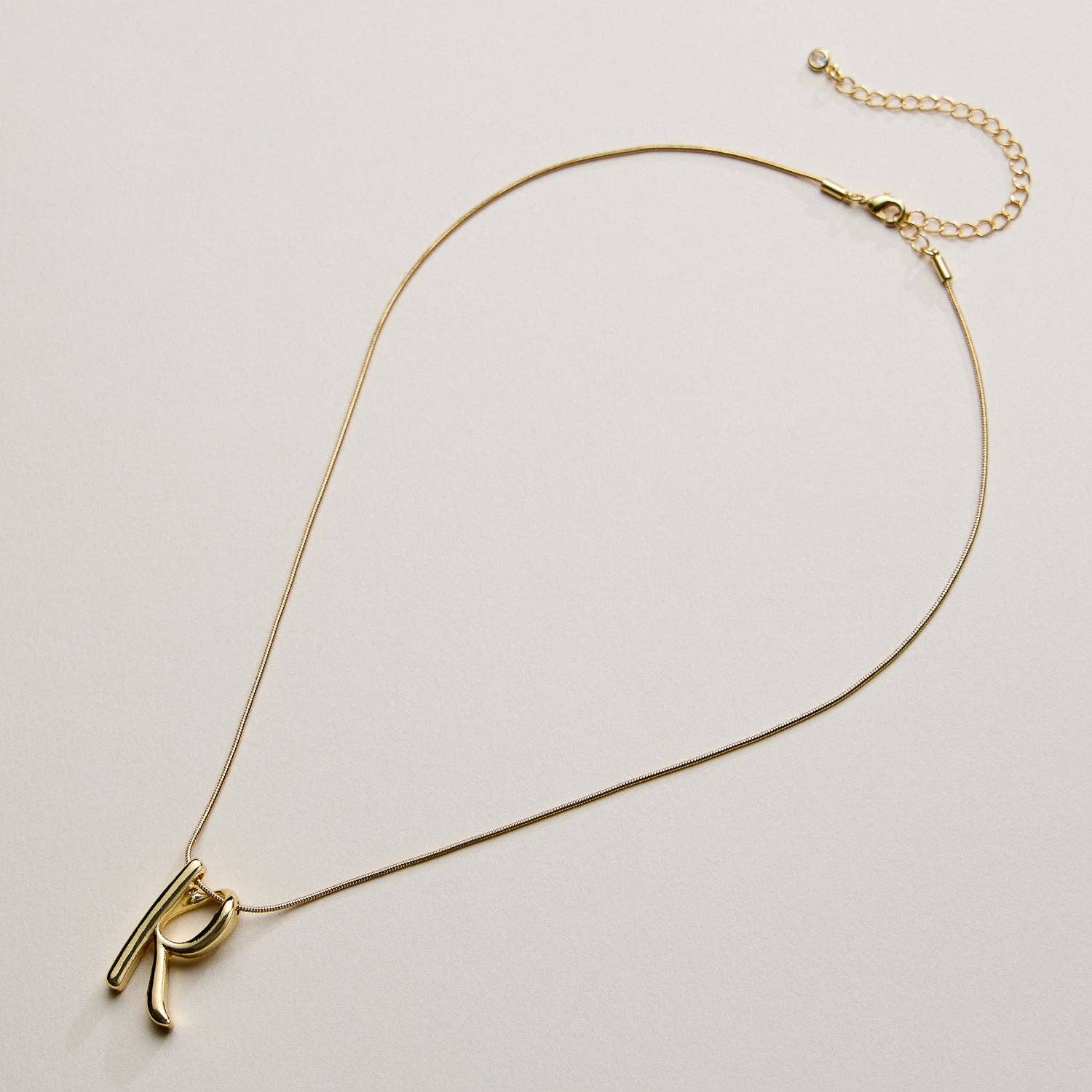 Frem - Wholesale Pendant/Charm Necklace - A Set of 16 Letters Gold Dipped Necklace – Gold & Silver Alphabet Charm Jewelry42