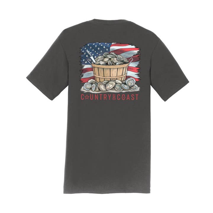 American Oyster Roast Tee for wholesale by Country & Coast