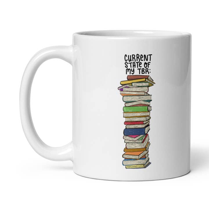 Book Lover Gifts Estado atual da minha caneca TBR por atacado de Debbie Draws Funny