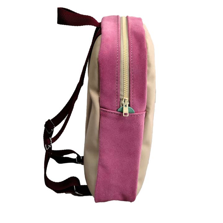 TICI Handmade - Wholesale Backpack - Kids - Girls Backpack | Pink and Cream Kindergarten Backpack2