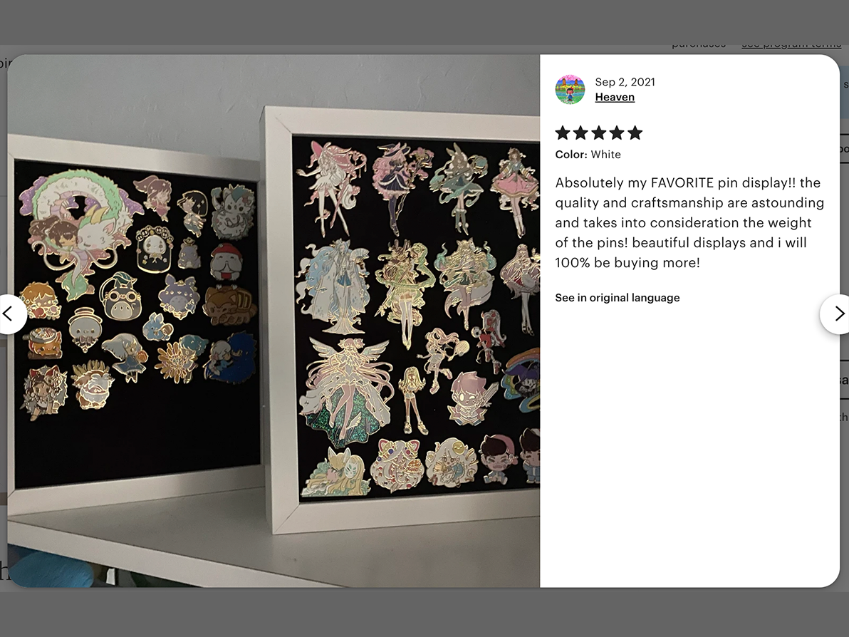 BeyondtheShirt – Vitrine por atacado – Quadro de Exposição de Pinos de Mesa5