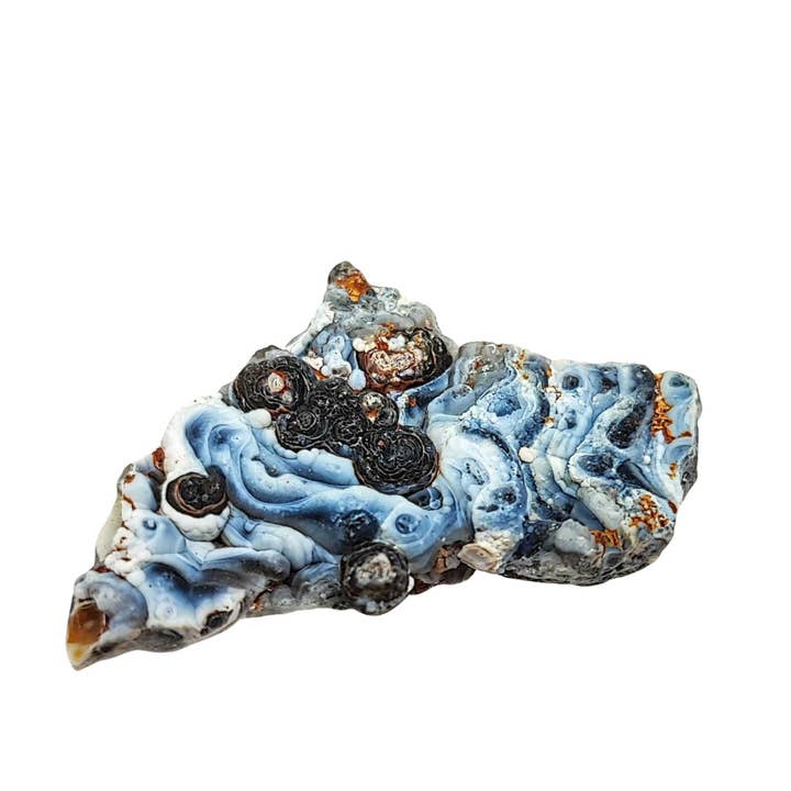 Arômes & Évasions - Wholesale Spiritual Stone/Crystal - Stone - Agate Natural Druze - Shape Shell - SOLD IN GRAM