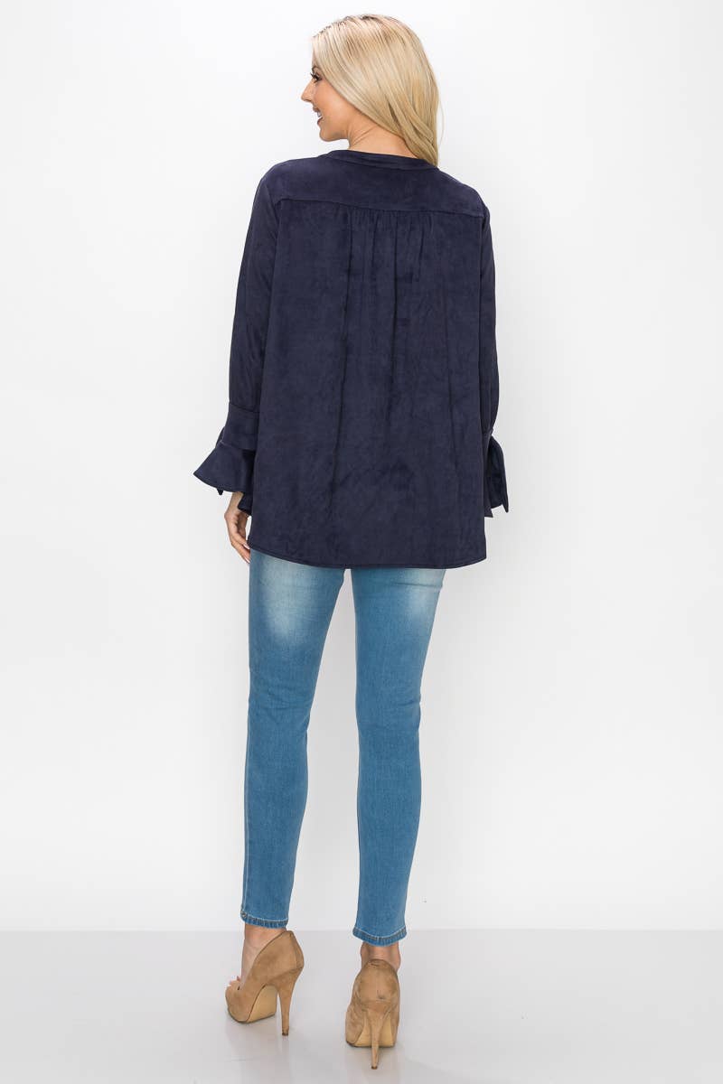 Joh Apparel - Wholesale Blouse - Women's - Abia Stretch Suede Top7