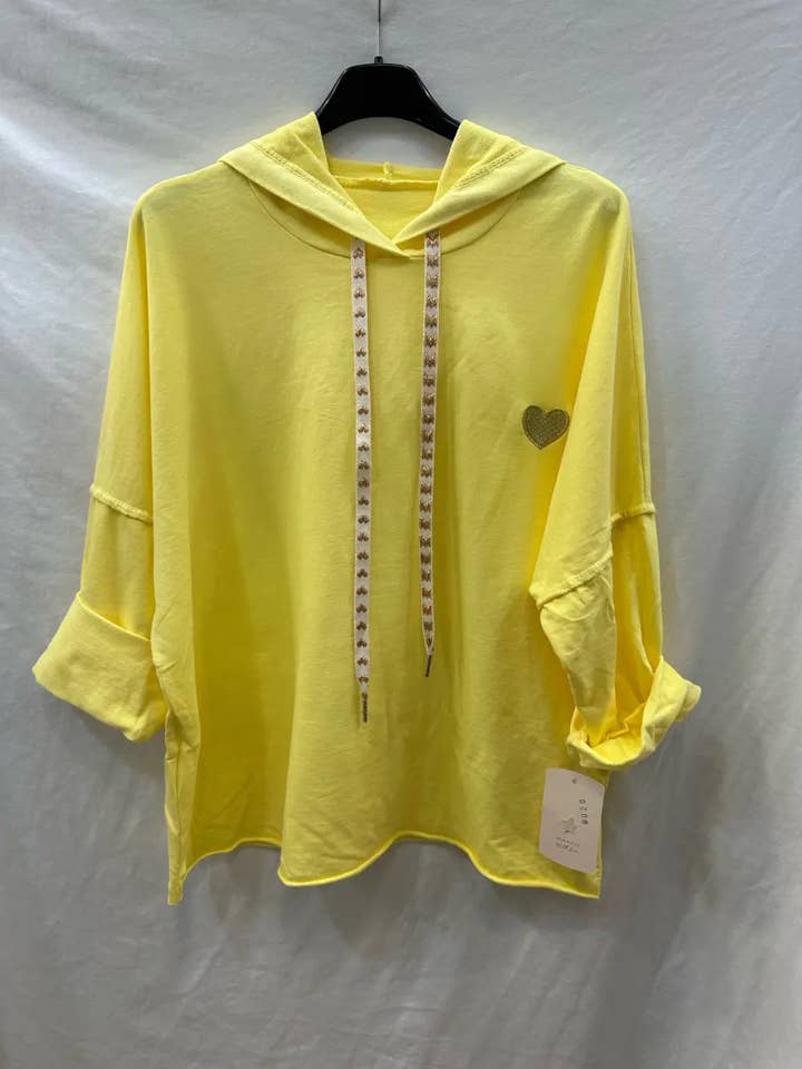 Mimi & Gogo - Wholesale Hoodie - Women's - Embroidered heart hoodie @9020_SweatCoeur2