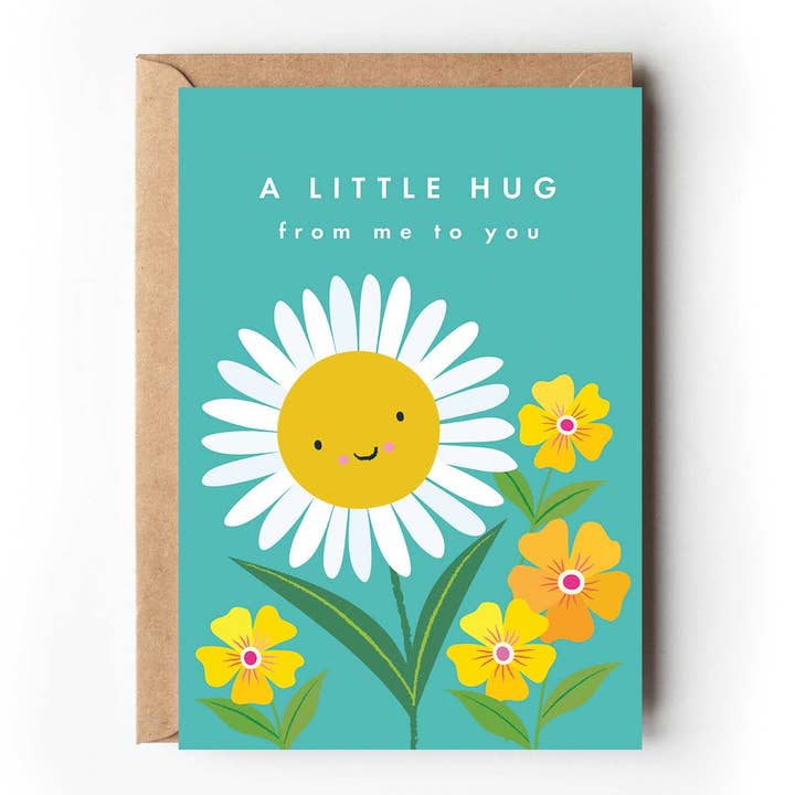 Petit Câlin - Carte de Vœux Étreinte Florale pour la vente par Klara Hawkins