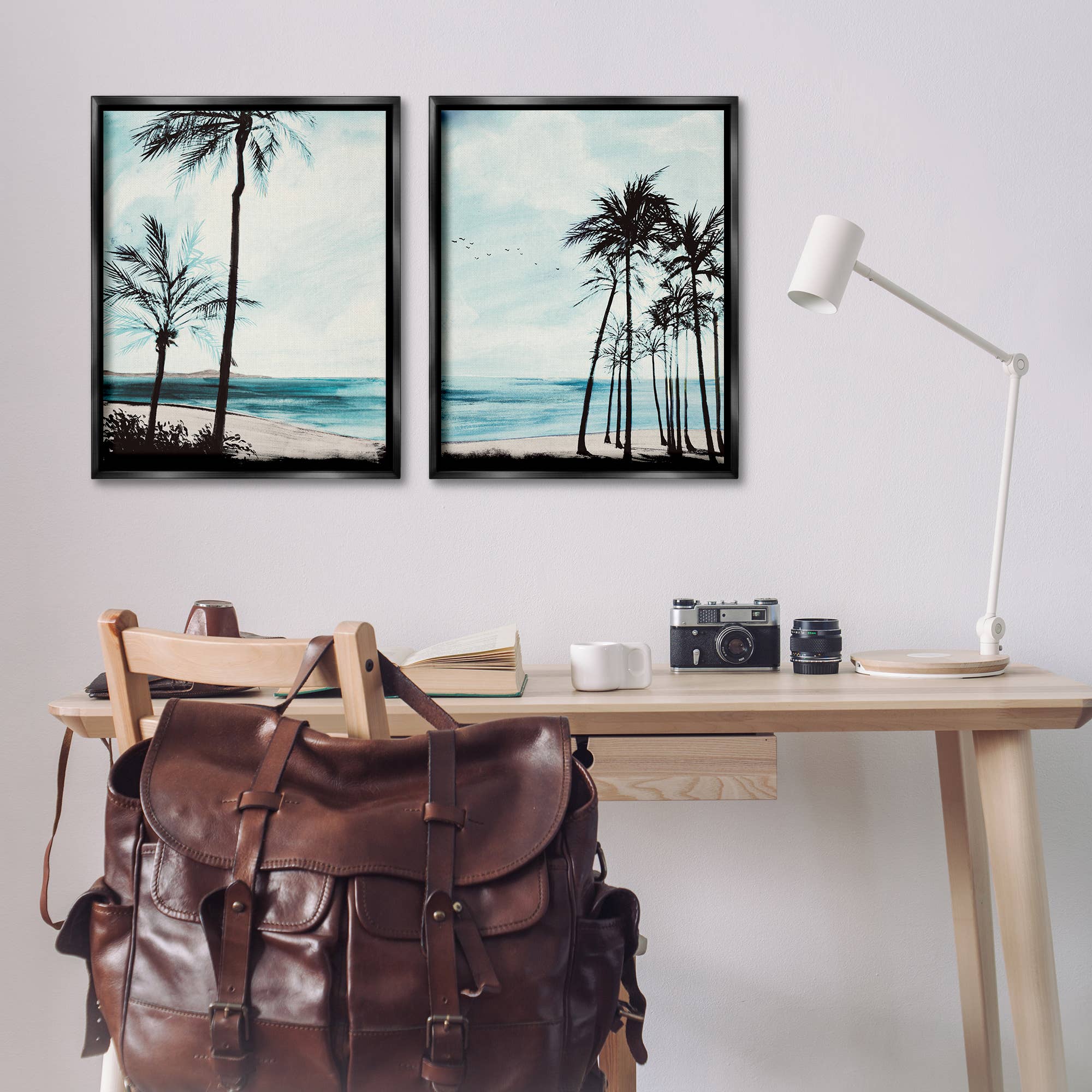 Stupell Industries - Wholesale Wall Decor - Kids & Baby - Tropical Palm Seaview Floater Framed Art3