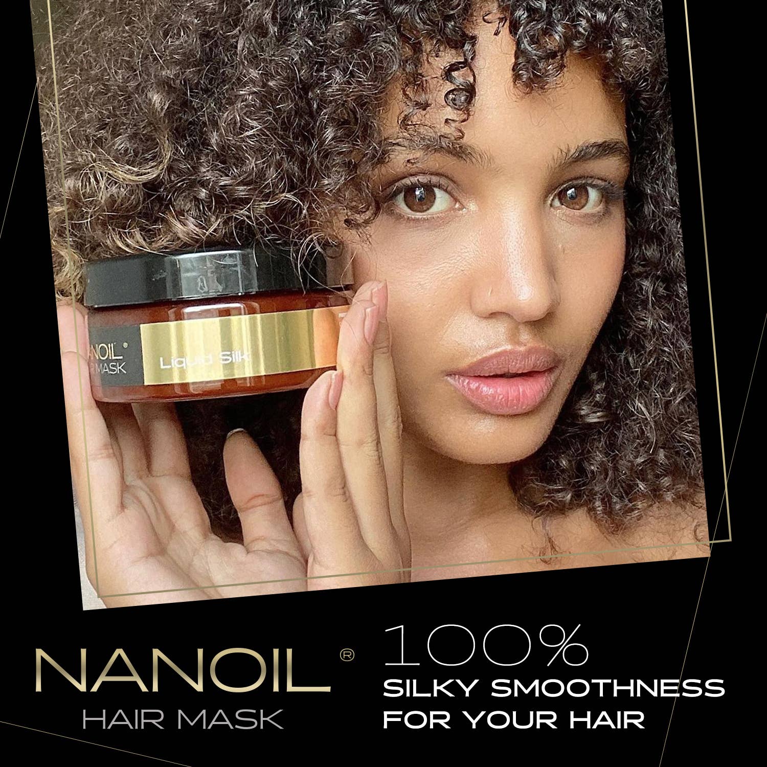 Everett Cosmetics – wholesale Hårmask – Nanoil Liquid Silk Hårmask - Hårinpackning, 300 ml7