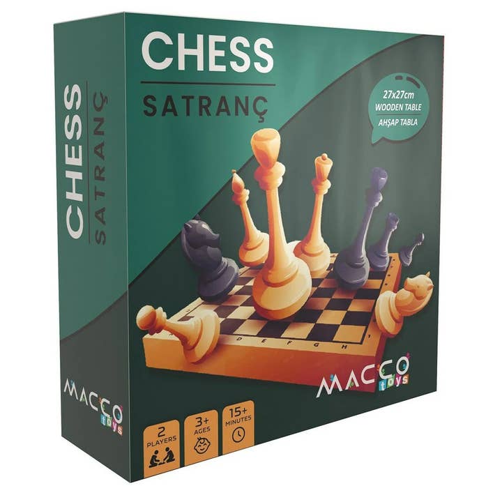Rotermond Furniture LLC - Wholesale Wood Toy - Kids - Montessori Chess Wooden Blocks - Wooden Toys for Kids - Educational Chess Game - Montessori Toddler Toys - Wooden Block Set