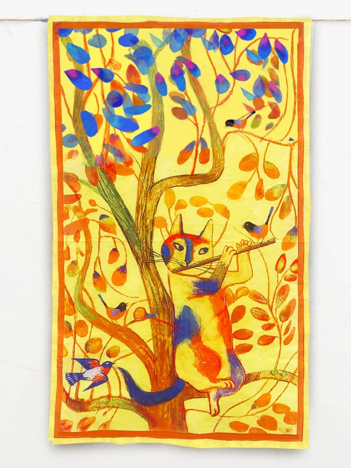 Strofinaccio Flute & Feathers per la vendita all'ingrosso da parte di Artiphany