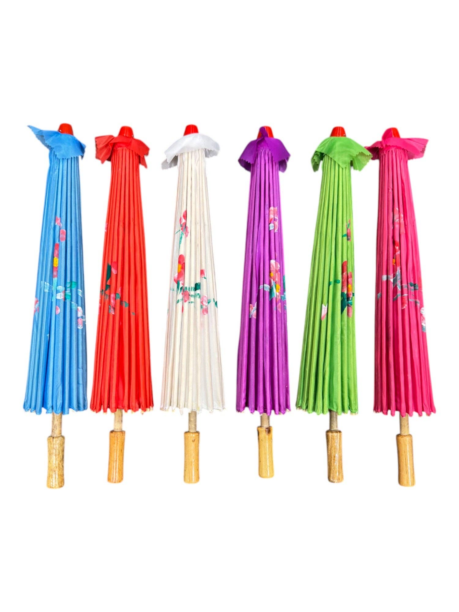 ASSORTED Traditional Floral Sunshade Oilpaper Umbrella UM5044-C (12PC) for wholesale on Faire6