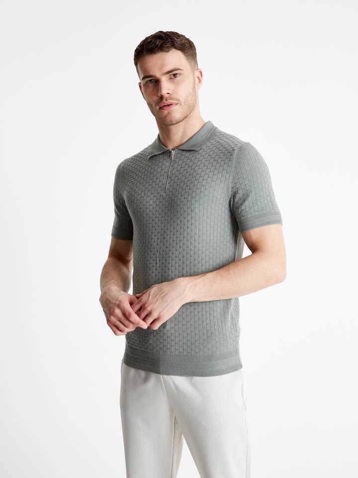 Jameson Carter – wholesale Polo – Men’s – Henri Knitted Polo Shirt7