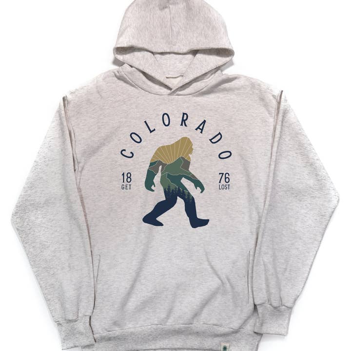 Colorado Mountain Sasquatch Classic Hoodie for wholesale by Snow Business USA