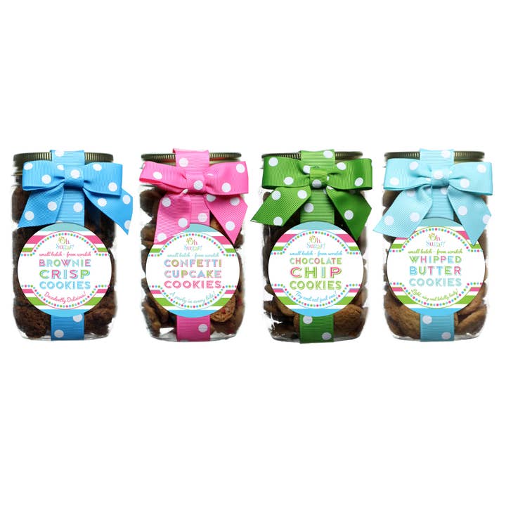 Cookie Jars - Everyday Mixed Flavor Case - Pint for wholesale by Oh, Sugar!
