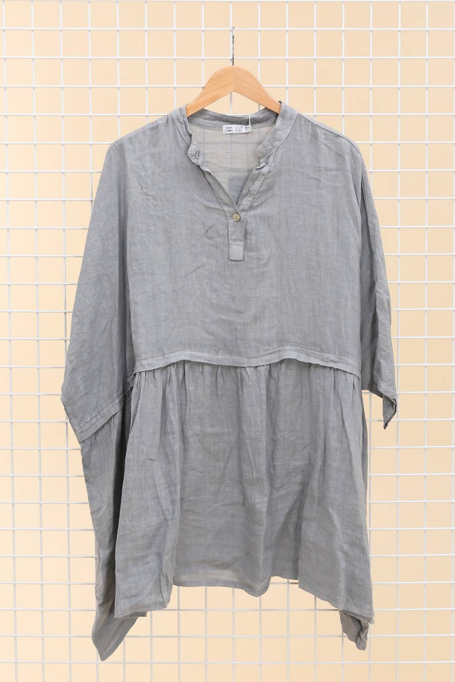 la maison des fibres naturelles - Venta al por mayor Túnica - Mujer - Túnica amplia de lino 68369 flora 100% TÚNICA DE LINO27