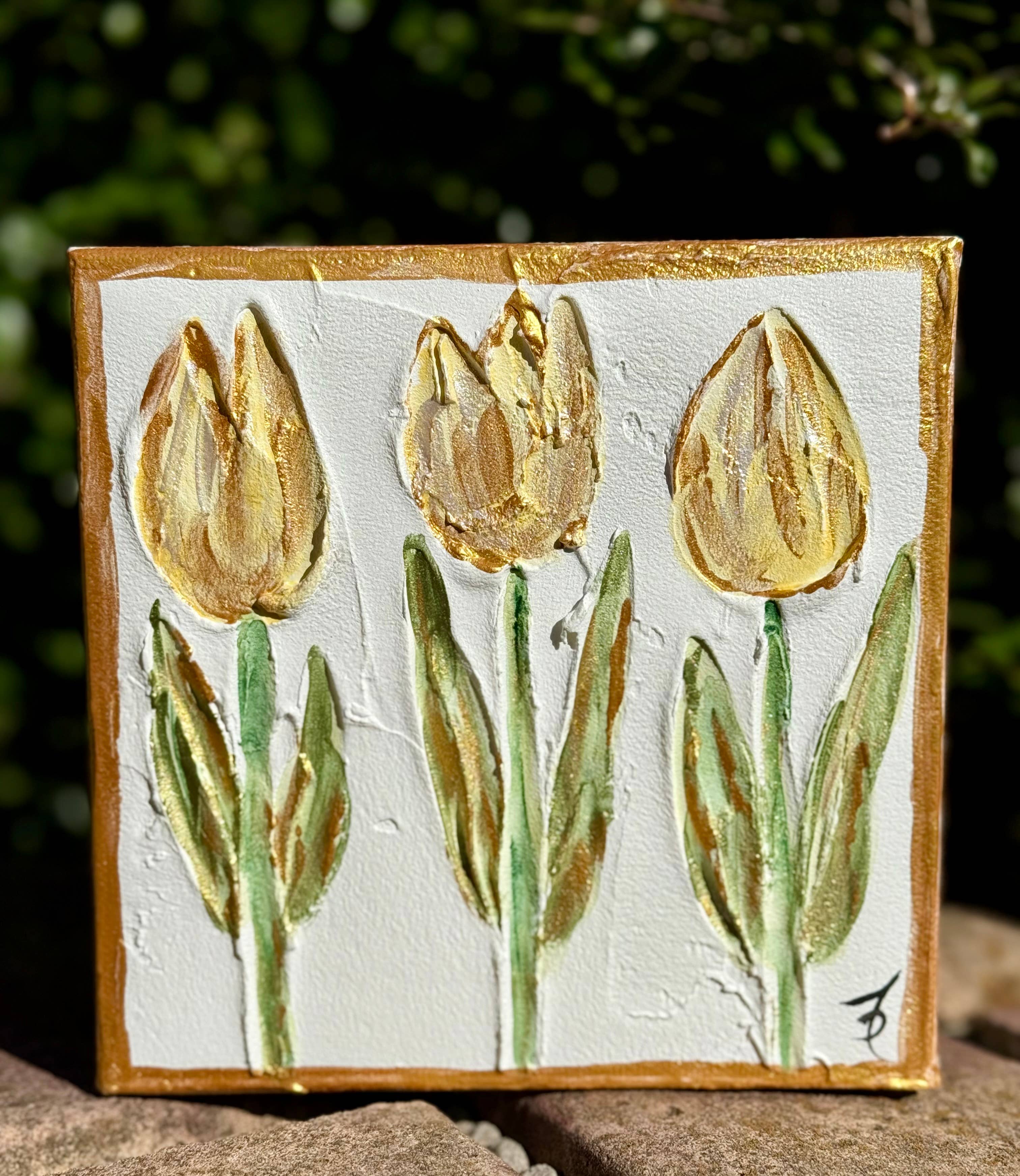 Framesaplenty - Vente Tableau/dessin - Peinture texturée de tulipe sur toile6