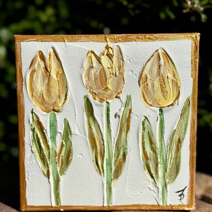 Framesaplenty - Vente Tableau/dessin - Peinture texturée de tulipe sur toile6