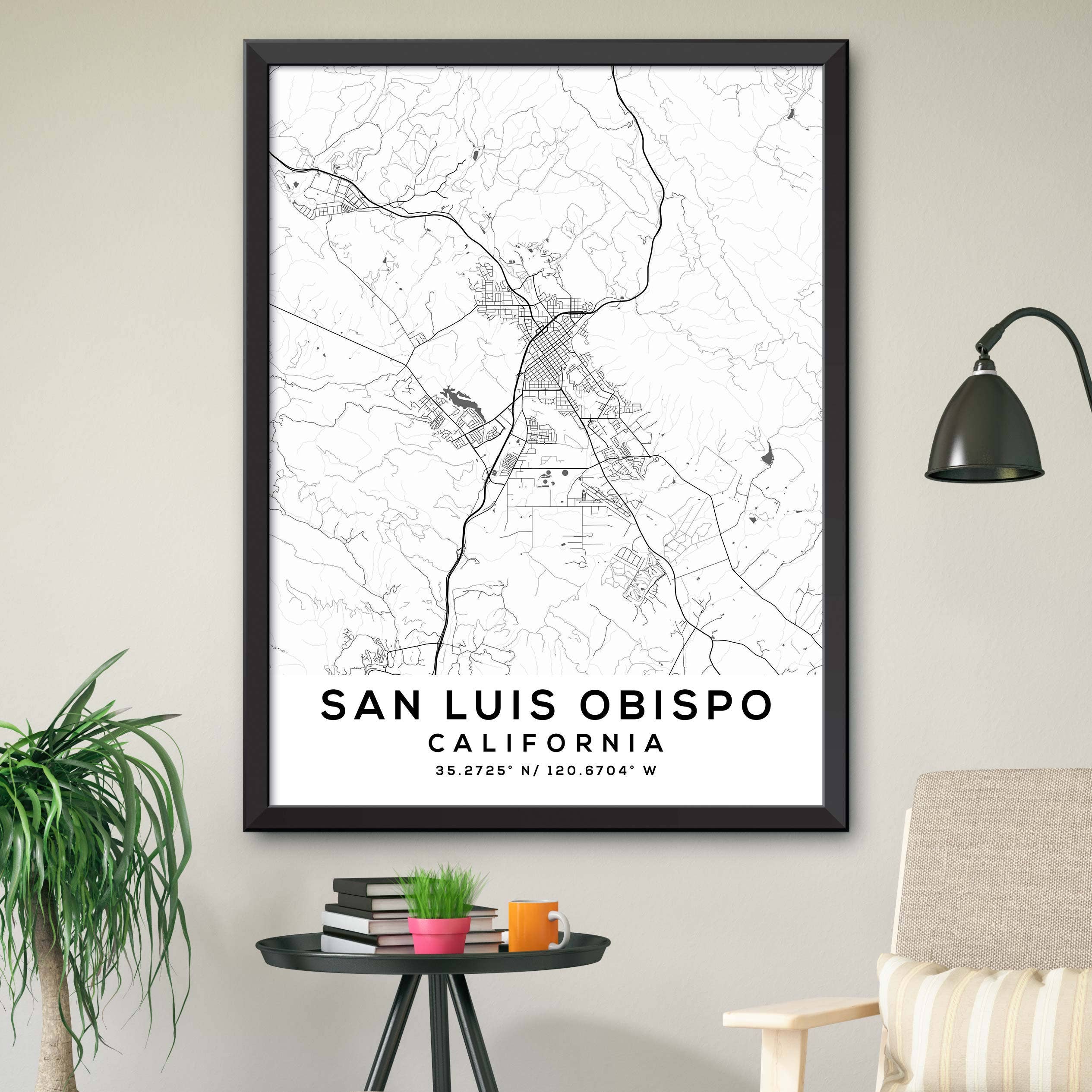 Dormfuly – wholesale Map – San-Luis-Obispo,California Map Print7