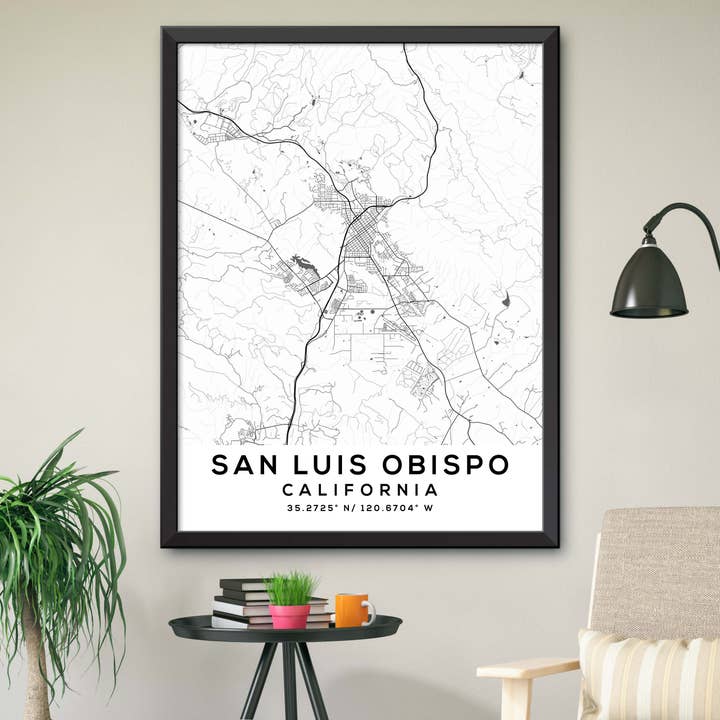 Dormfuly – wholesale Map – San-Luis-Obispo,California Map Print7