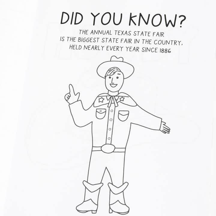 Callie Danielle - Wholesale Coloring & Activity Book - Kids & Baby - Texas Coloring Book5