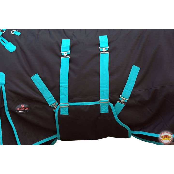 HILASON - Wholesale Horseback Riding Gear - HILASON 1200D Winter Waterproof Turnout H. Blanket Belly Wrap| |18